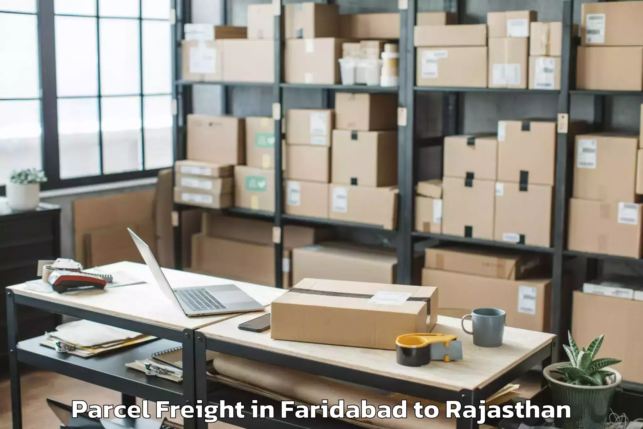 Trusted Faridabad to Abhaneri Parcel Freight